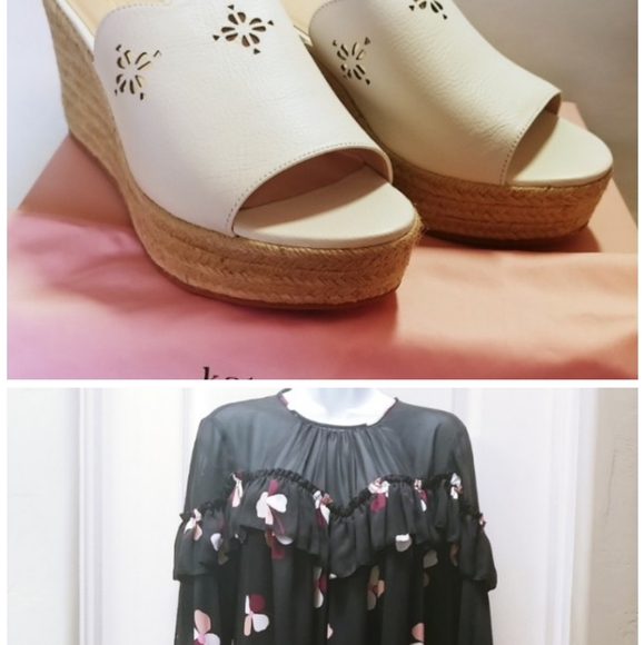 NWT KATE SPADE DUST BUDS RUFFLE BLOUSE - Picture 8 of 9